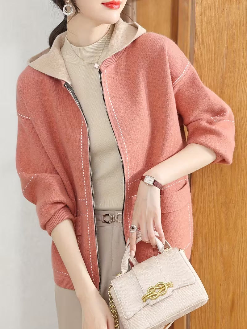 Women's Hooded Zip-Front Jacket