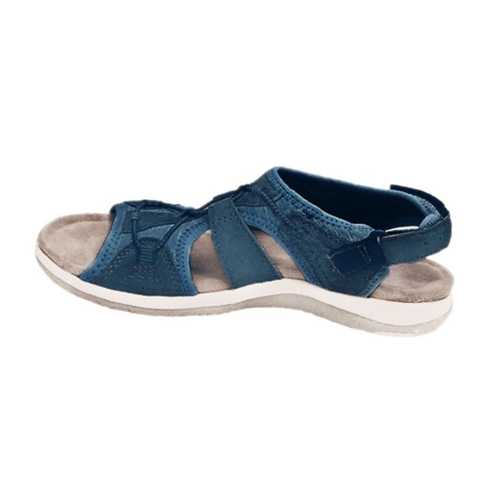 Womens Open Toe Hook and Loop Strap Sandals