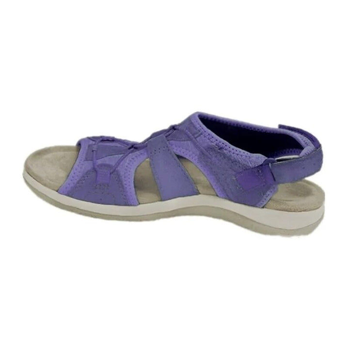 Womens Open Toe Hook and Loop Strap Sandals