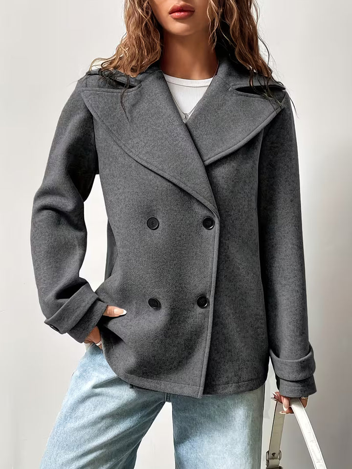 Women’s Double Breasted Button Front Jacket