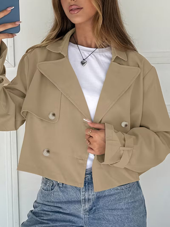 Women’s Double Breasted Cropped Jacket