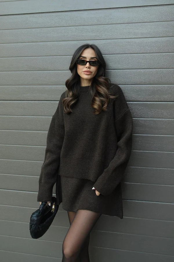 Women’s Knit Jumper and Skirt Set
