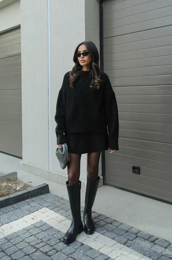 Women’s Knit Jumper and Skirt Set