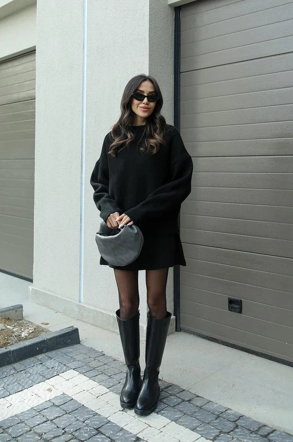 Women’s Knit Jumper and Skirt Set