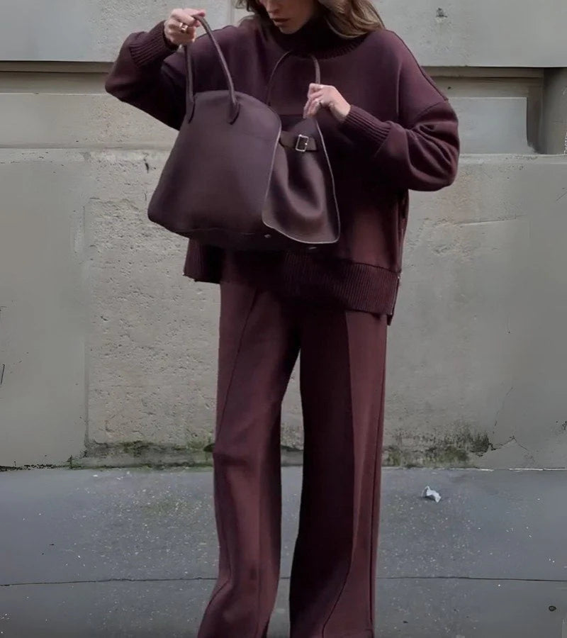 Women’s Knit Jumper and Trousers Set