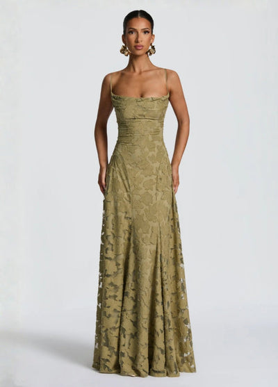 Women’s Lace Spaghetti Strap Maxi Dress