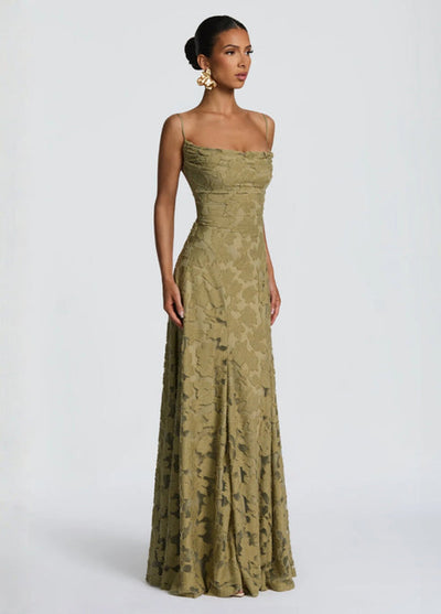Women’s Lace Spaghetti Strap Maxi Dress