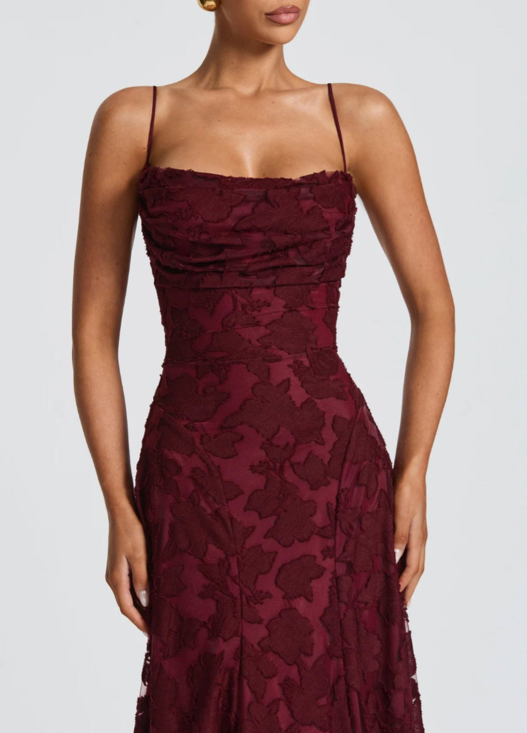 Women’s Lace Spaghetti Strap Maxi Dress