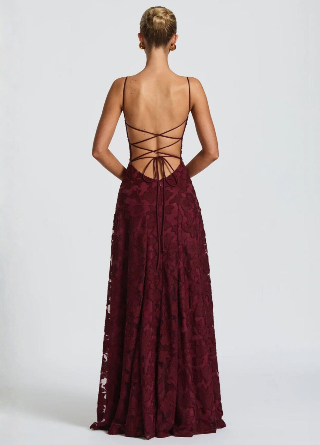 Women’s Lace Spaghetti Strap Maxi Dress