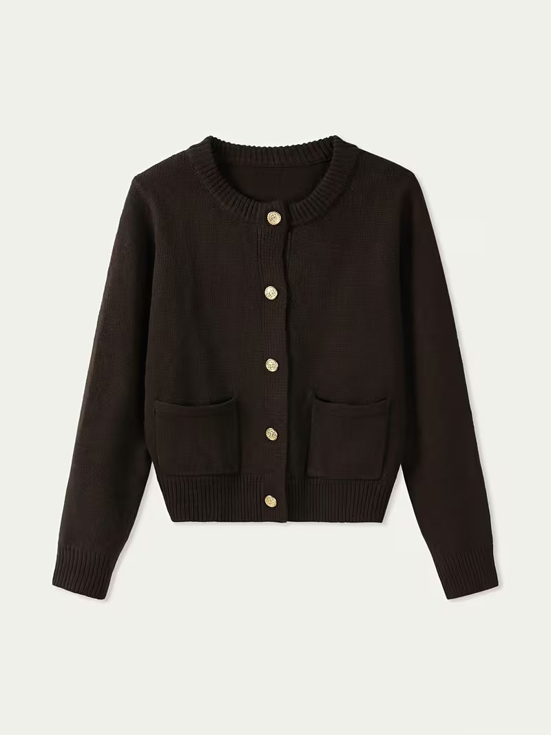 Women’s Long Sleeve Button Front Knit Cardigan