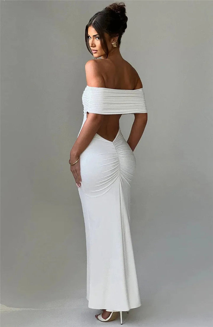 Women’s Off Shoulder Bodycon Maxi Dress