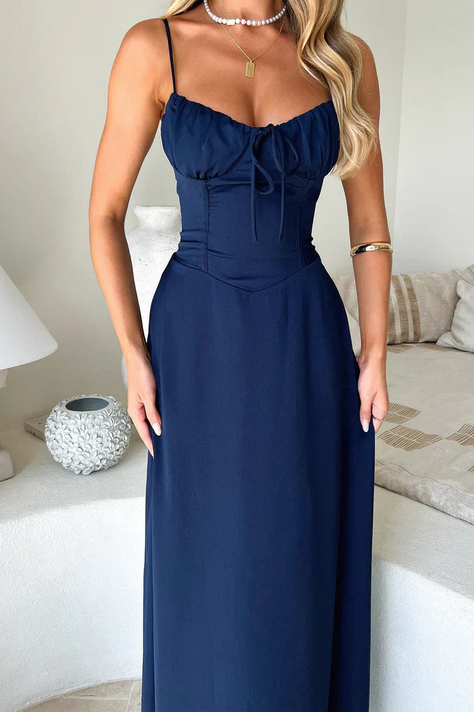 Women’s Sleeveless Maxi Dress with V-Neckline