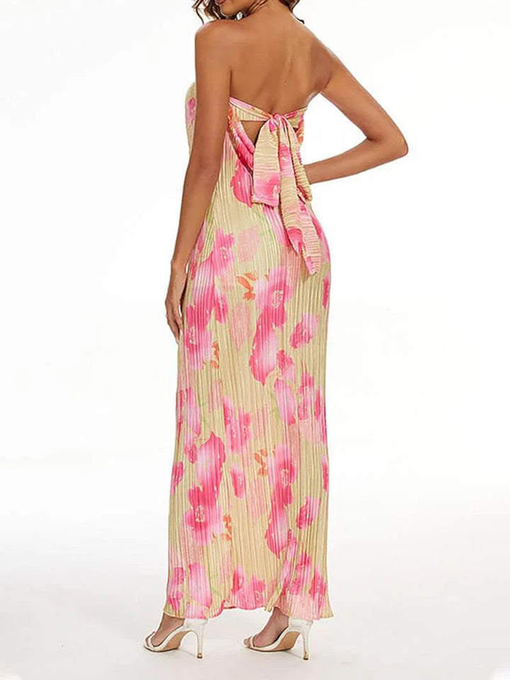 Women’s Strapless Sleeveless Maxi Dress