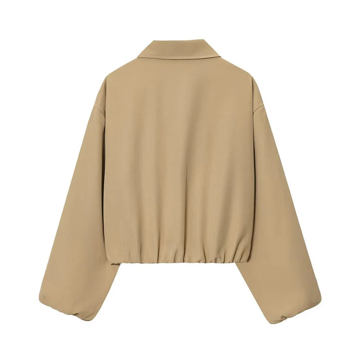Women’s Zip-Front Collared Lightweight Jacket
