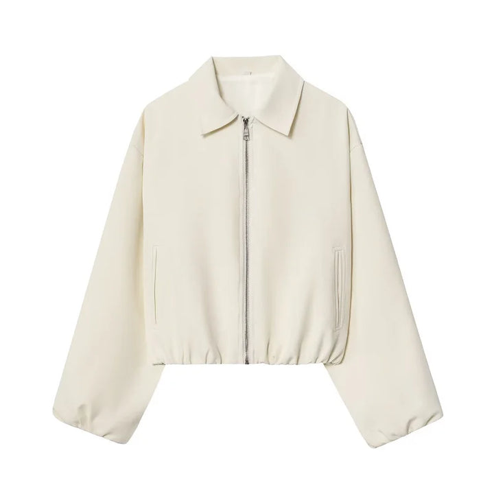 Women’s Zip-Front Collared Lightweight Jacket