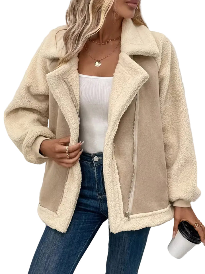 Women’s Zip Front Sherpa Lined Jacket