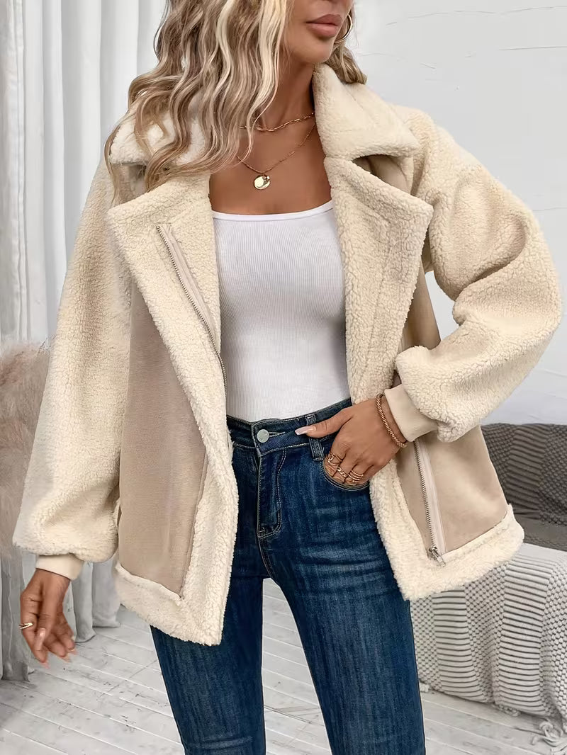 Women’s Zip Front Sherpa Lined Jacket