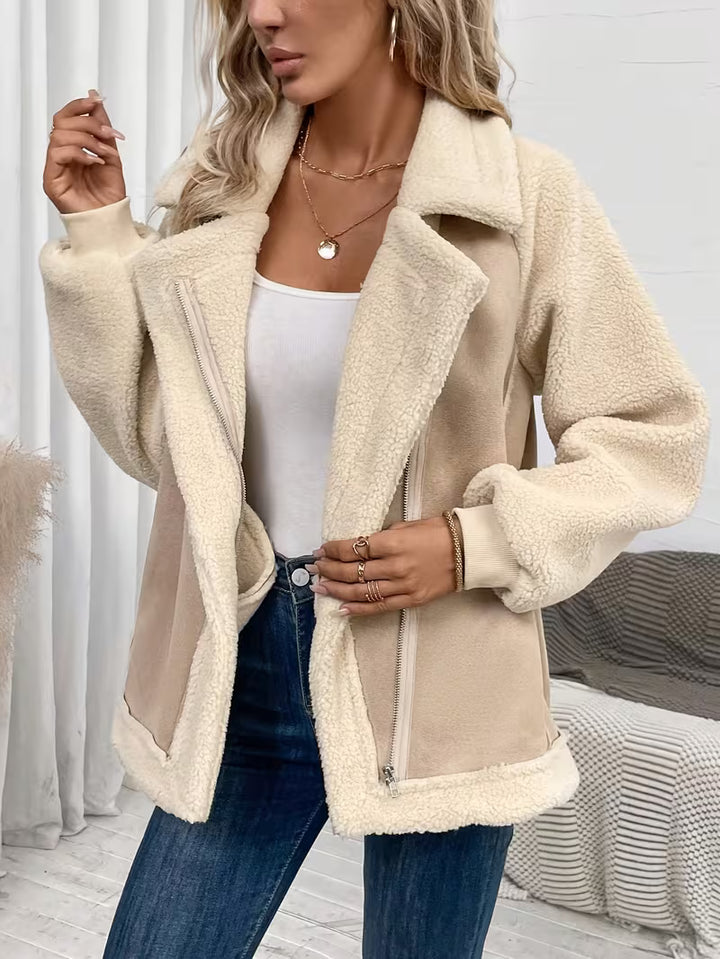 Women’s Zip Front Sherpa Lined Jacket